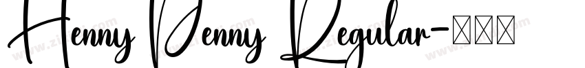 Henny Penny Regular字体转换